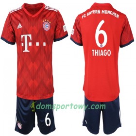 Koszulka Bayern Monachium Thiago 6 Dziecięcy Domowe Koszulki Piłkarskie 2018-2019 Krótki Rękaw